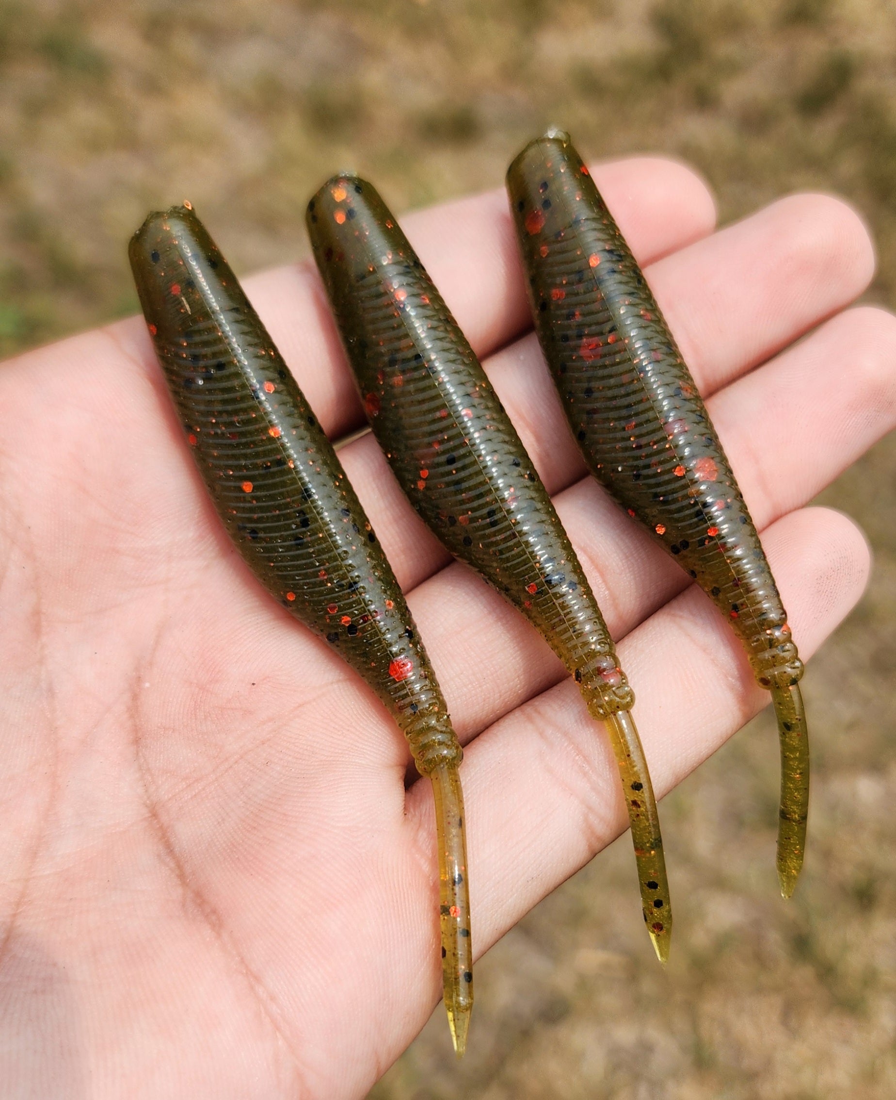 PUMPKIN FIRE 4" Munch Minnow (6 Pack)
