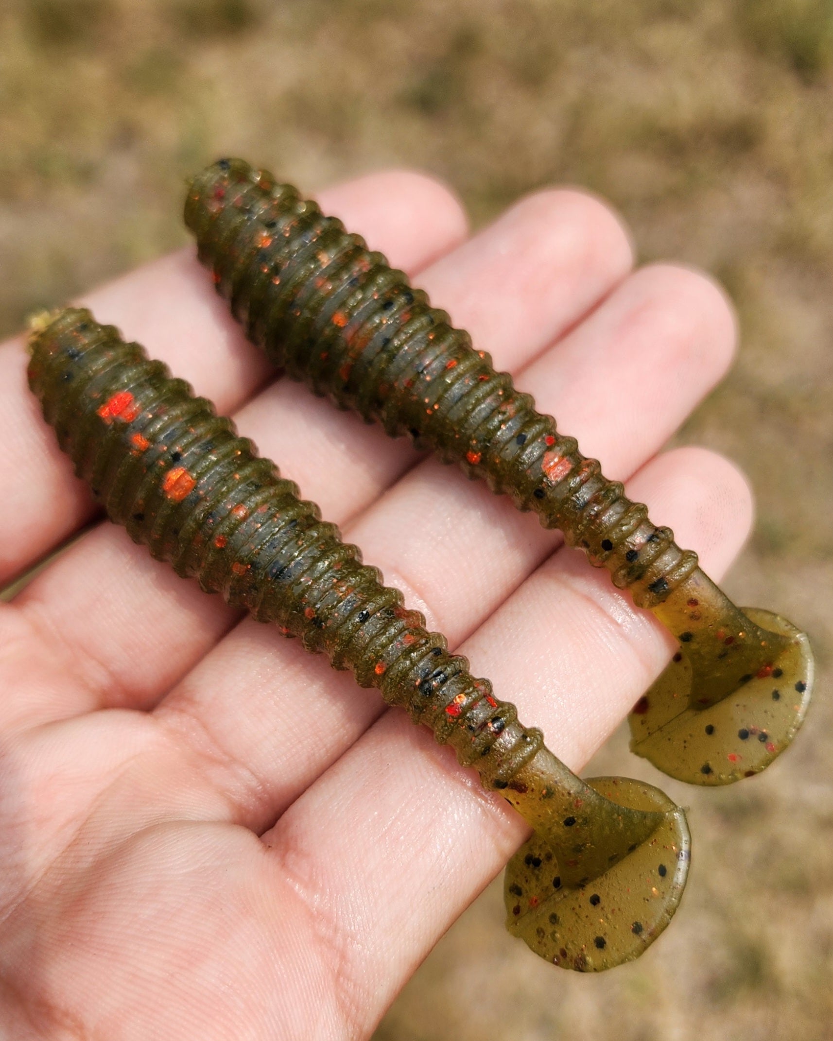 PUMPKIN FIRE 3.5" Swim Bait (6 Pack)