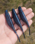 BLACK AND BLUE FLAKE 4" Munch Minnow (6 Pack)