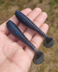 BLACK AND BLUE FLAKE 3.5" Swimbait (6 Pack)