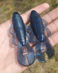 BLACK AND BLUE FLAKE 4" Flippen Flapper (4 Pack)